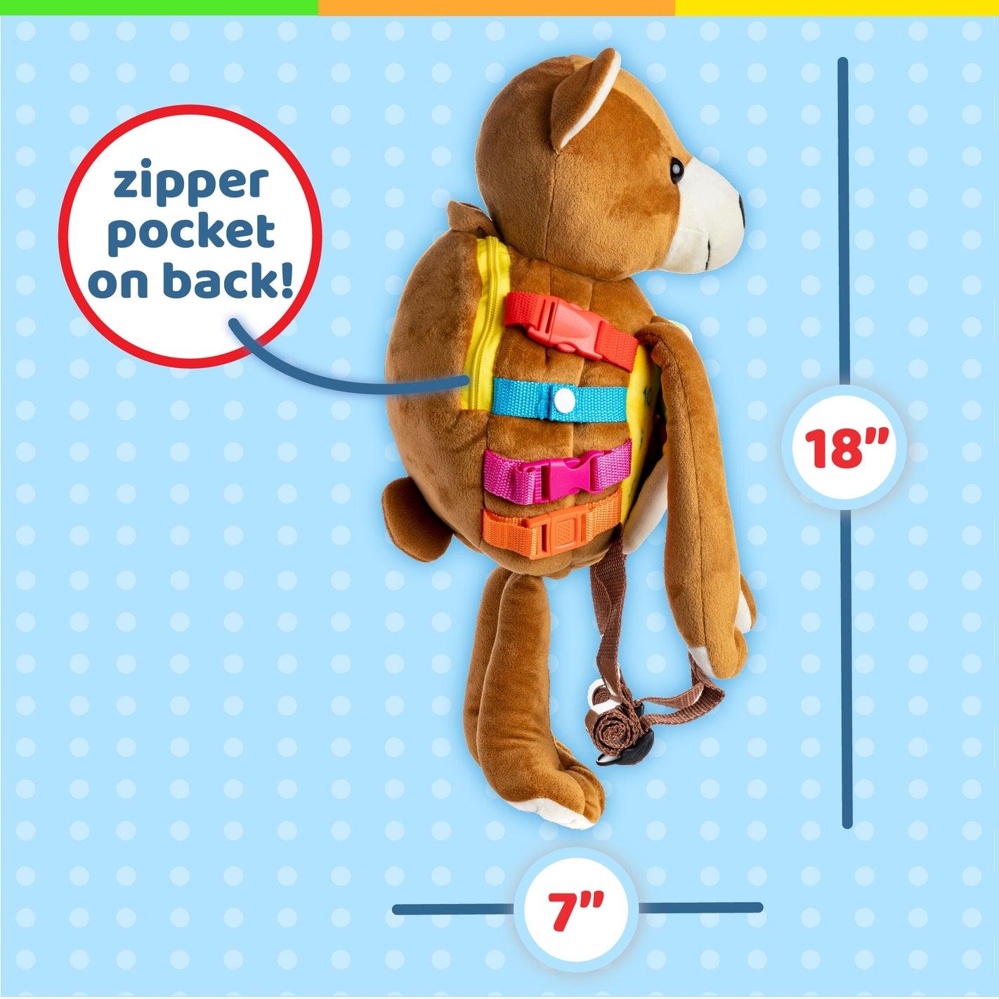 Busy Billy Bear Backpack