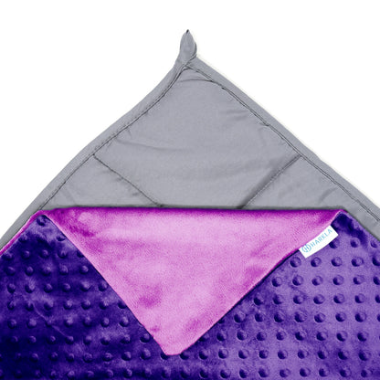 Soft Minky Weighted Sensory Blanket for Kids (7 lbs)