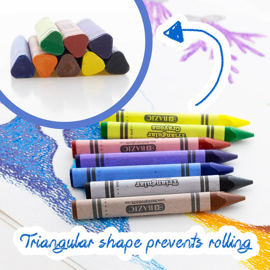 Triangular Crayons (8 Pack)