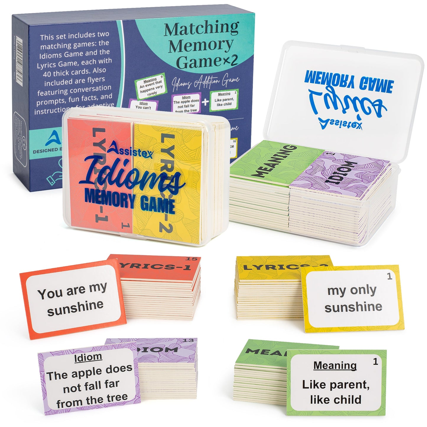 Matching Memory Game x 2 (Idioms and Lyrics)