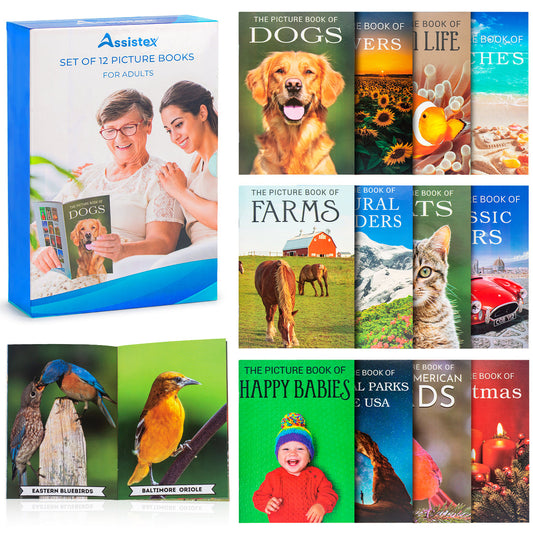 Picture Book Set for Seniors with Dementia (Set of 12)