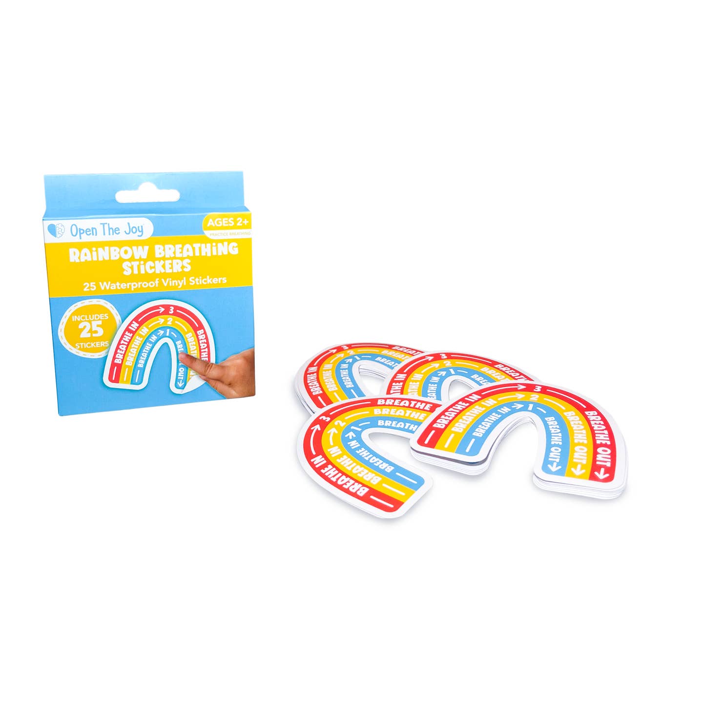 Rainbow Breathing Sticker - Class Pack (25 Pack)