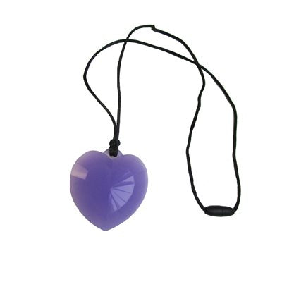 Purple Heart Chew Necklace