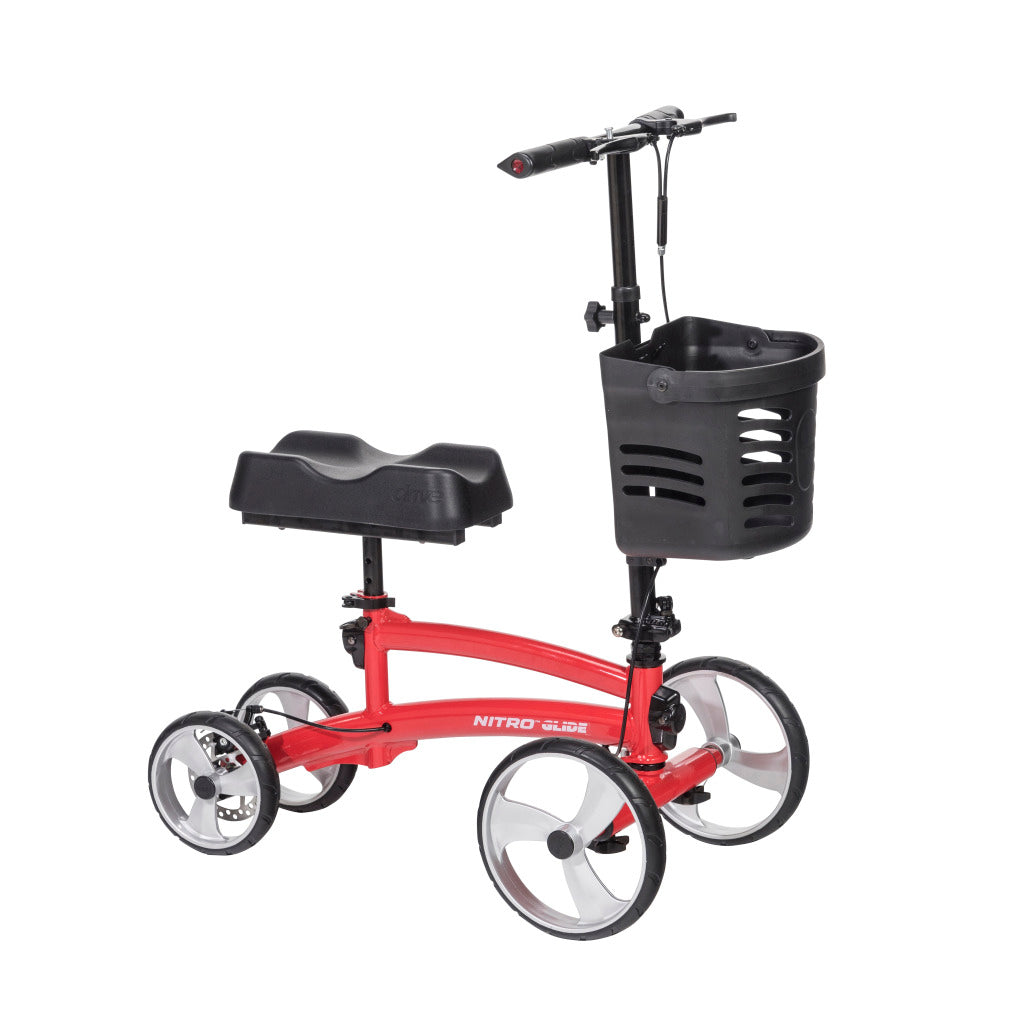 Nitro Glide Knee Walker Red