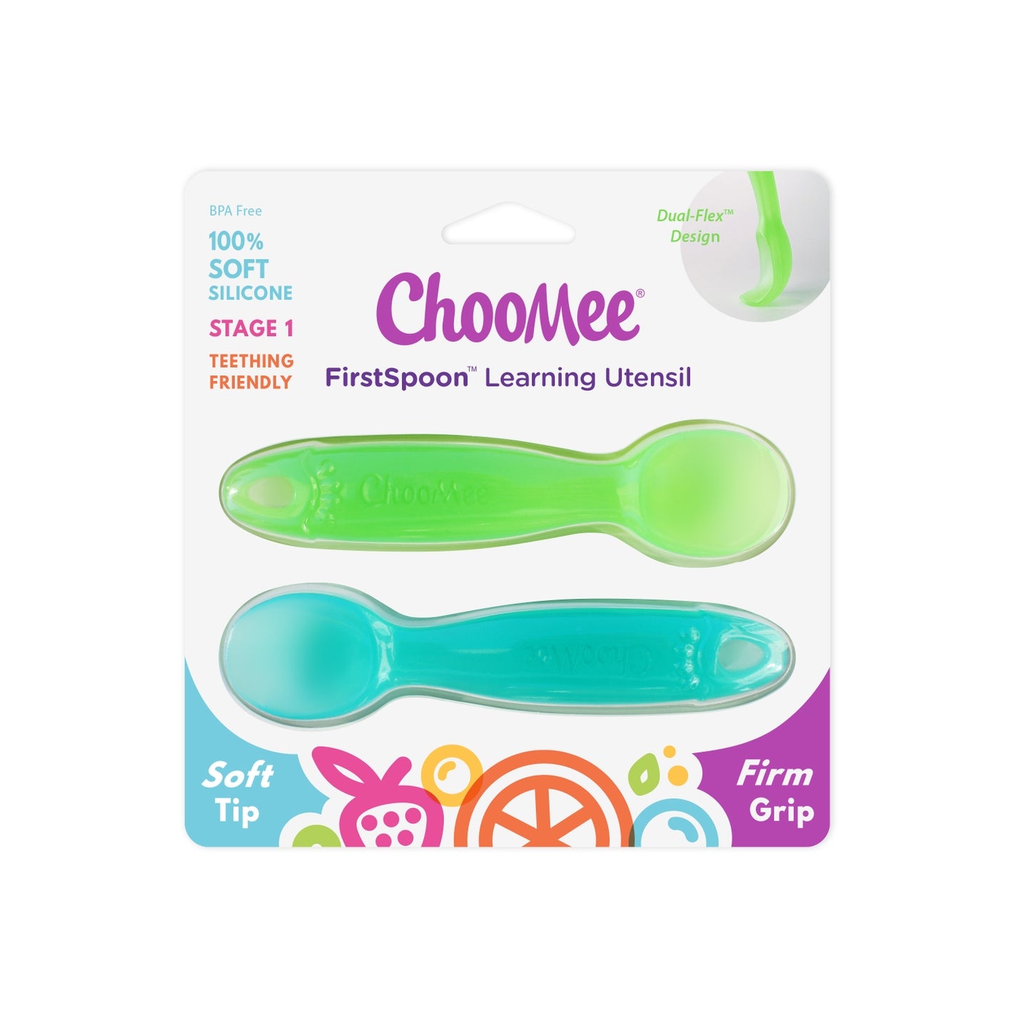 First Spoon Silicone Learning Utencil (2 pack)