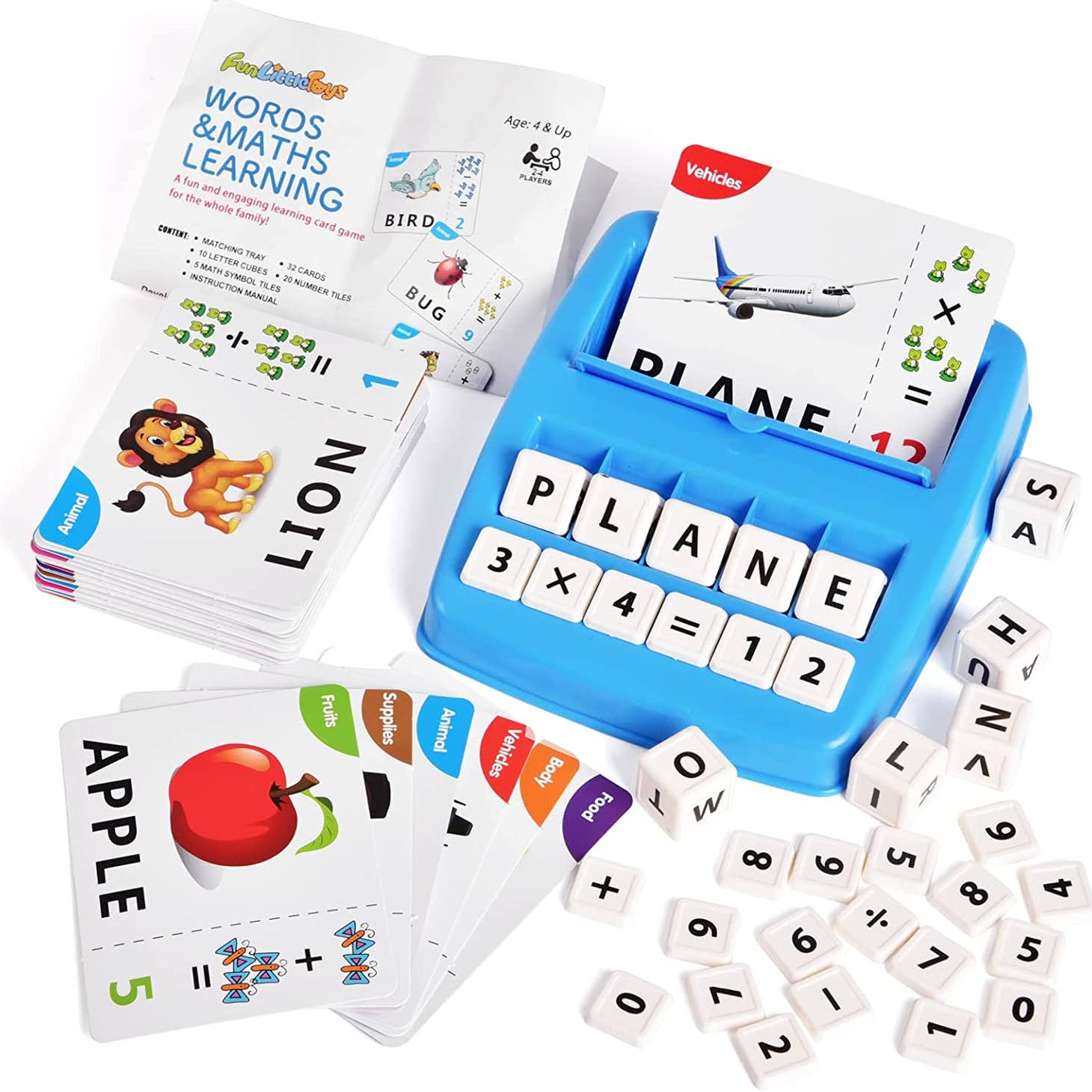 Montessori Matching Letters And Numbers Game AdaptAbility Montessori matching letters and numbers game adaptability