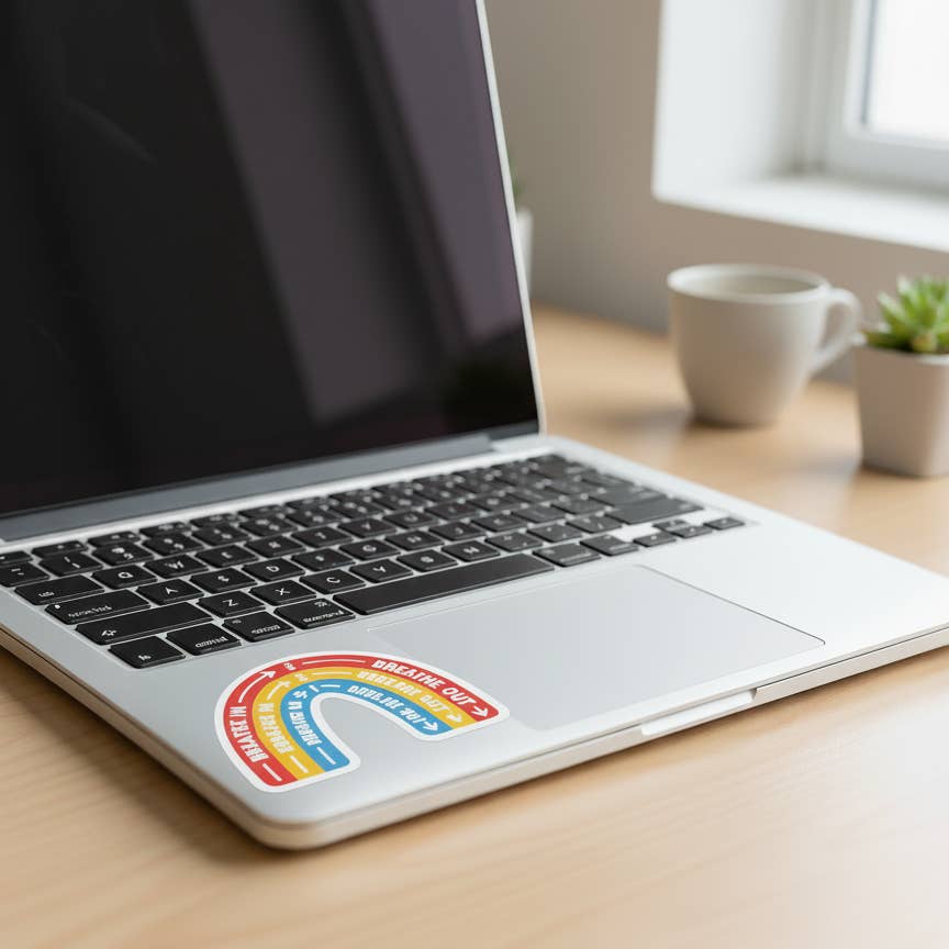 Rainbow Breathing Sticker - Class Pack (25 Pack)