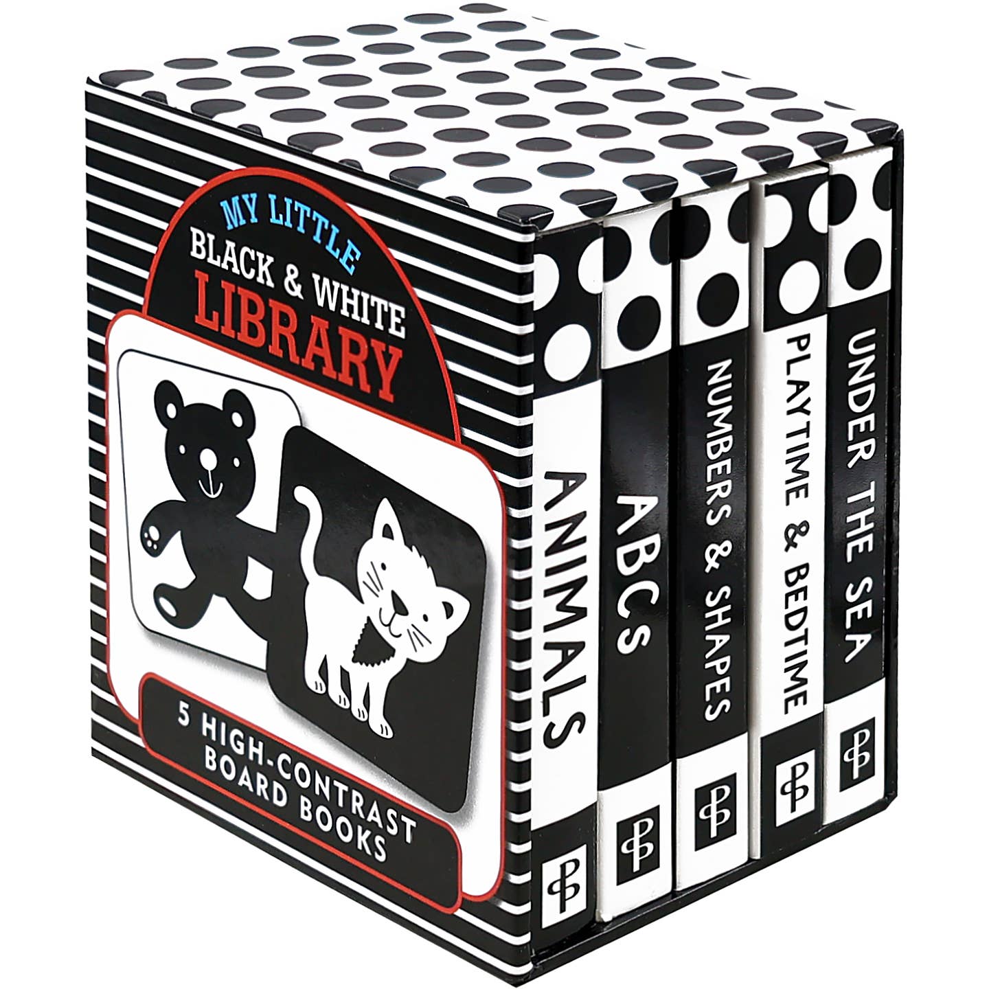 Black and White High Contrast Board Book Library