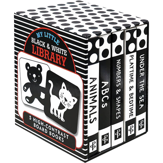 Black and White High Contrast Board Book Library