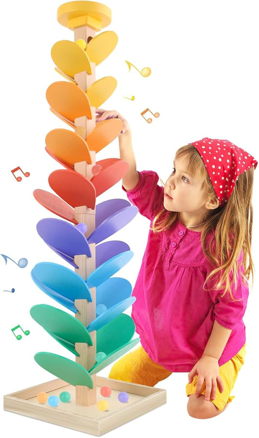 Montessori Wooden Marble Run Music Tree