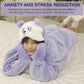 Weighted Plush Hooded Blanket
