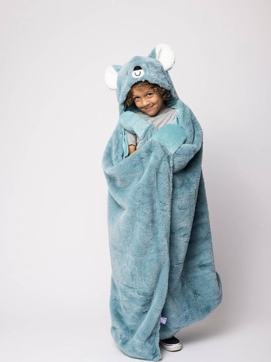 Weighted Plush Hooded Blanket