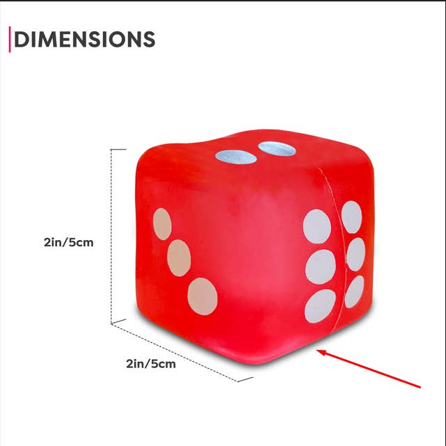 Dice Cube Stress Ball