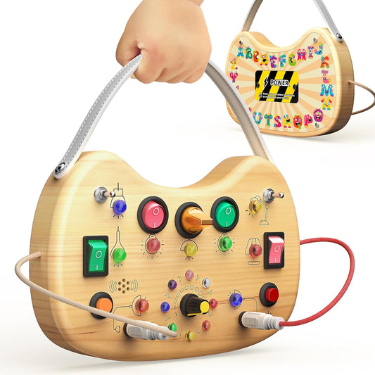 Montessori Light Up Switch Busyboard