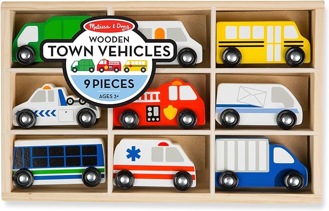 Melissa and Doug Town Vehicles (9 piece)