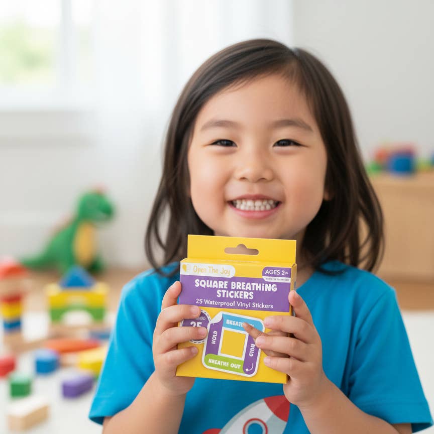 Emotions Square Breathing Sticker - Class Pack ( 25 Pack)