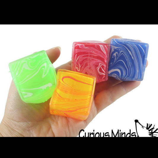 Marbled Ice Cube Sugar Ball 1.5"