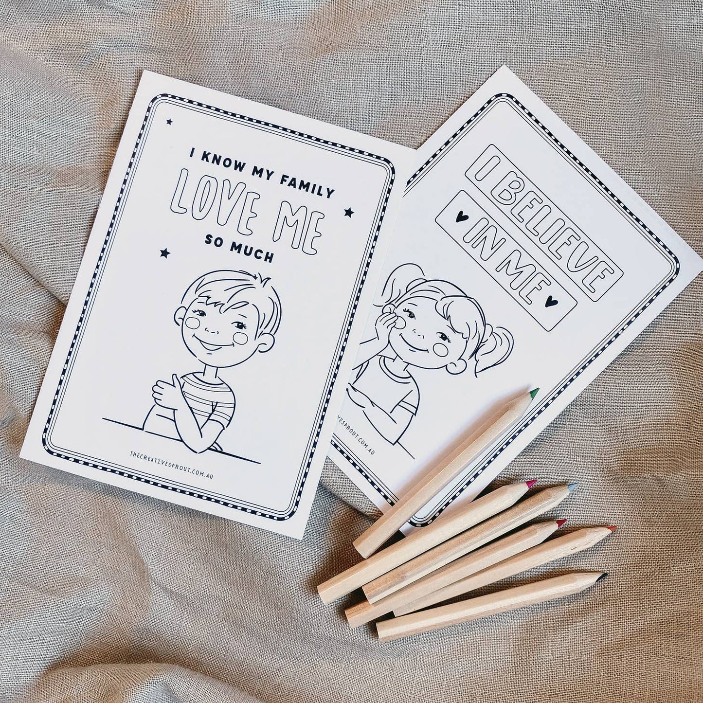 Affirmation Colouring Pages