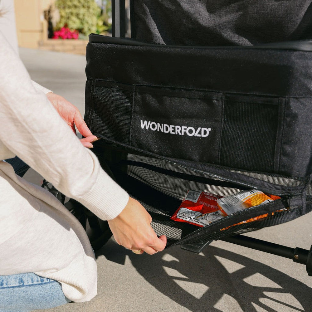 Wonderfold Wagon W2 Luxe Pro Double Stroller with 5 Point Harness