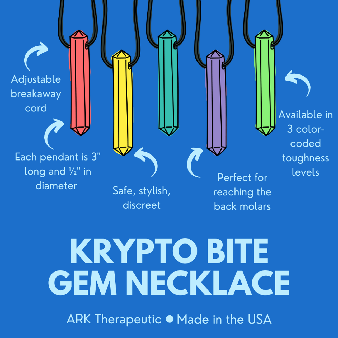 ARK's Krypto-Bite Chewable Gem Necklace