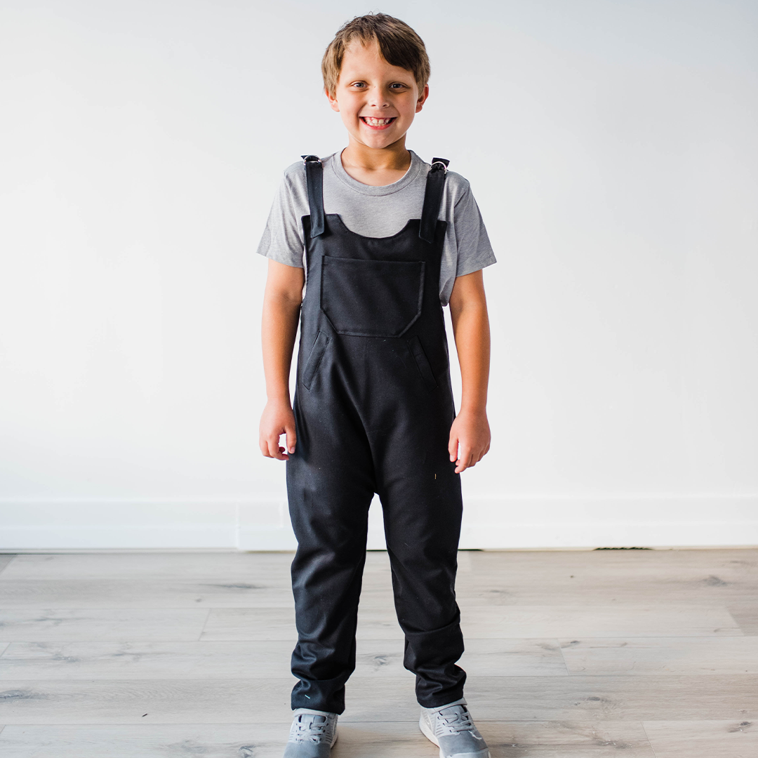 Kids Unisex Denim Adaptive Romper