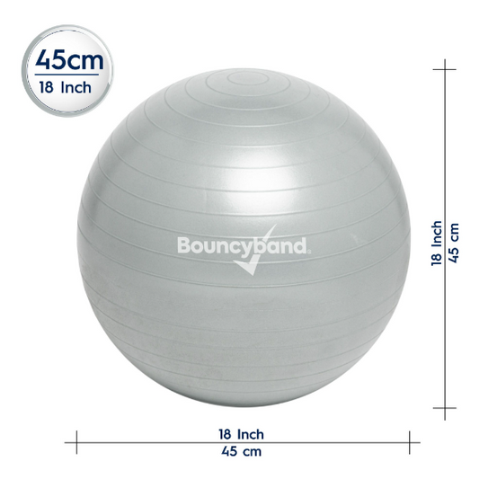 Balance Balls No-Roll Weighted - Silver 45 cm