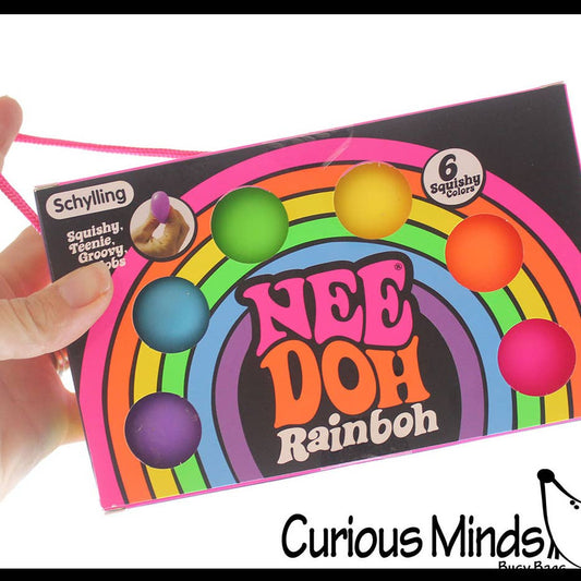 Nee-Doh Rainbow Teenie Stress Balls (6 pack)