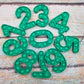 Green Numbers Pop It Set