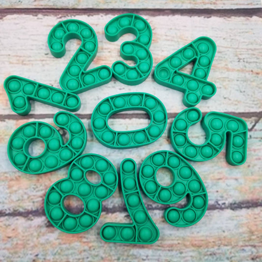 Green Numbers Pop It Set
