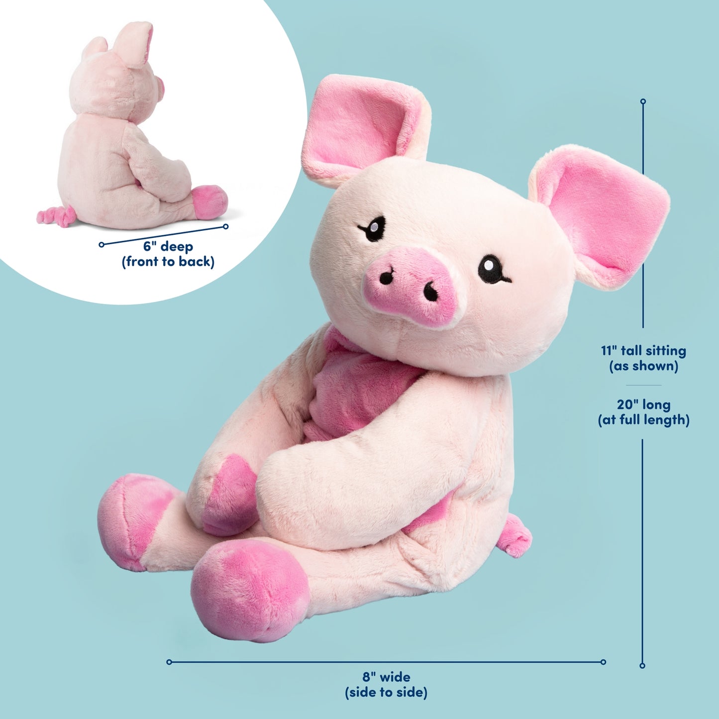 Hugimals Weighted Emotional Support Pig