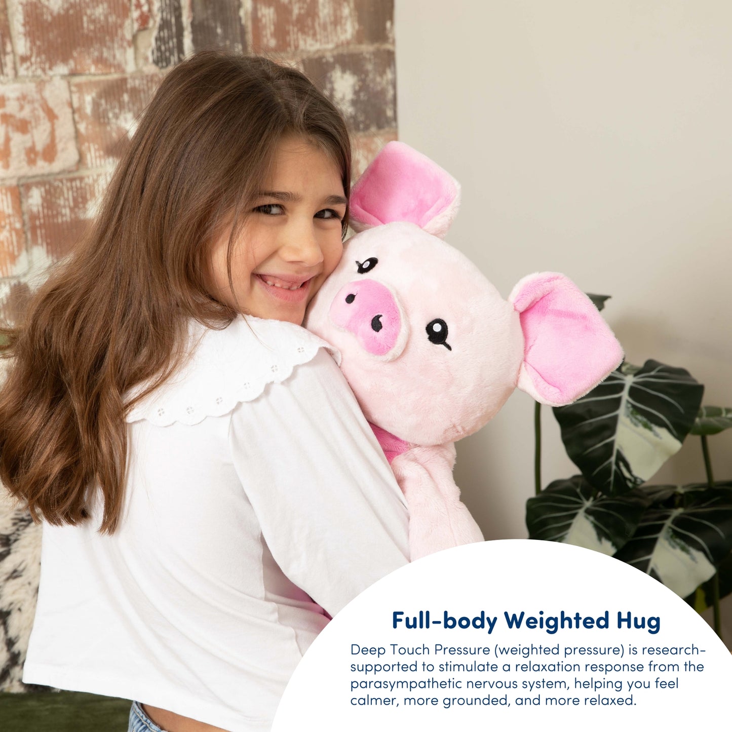 Hugimals Weighted Emotional Support Pig
