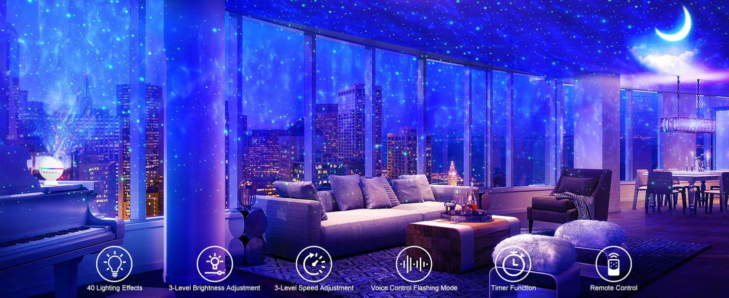 Galaxy Light Star Projector