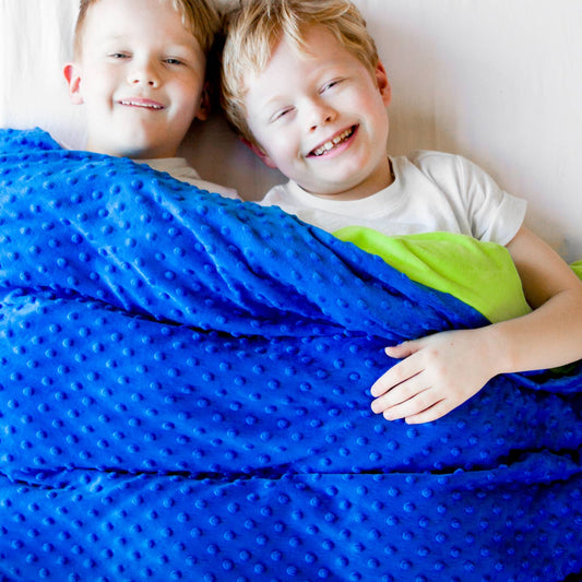 Soft Minky Weighted Sensory Blanket for Kids (7 lbs)