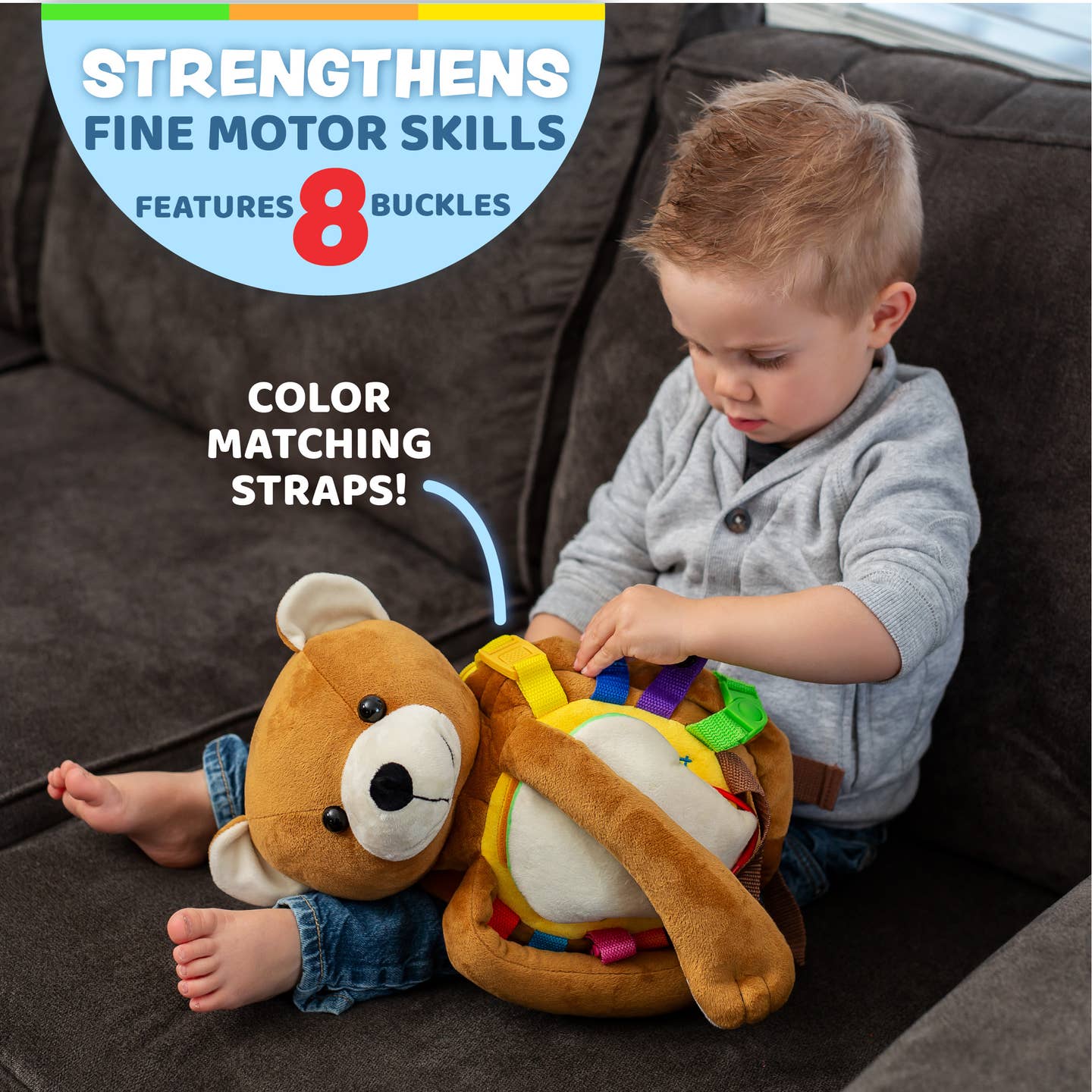 Busy Billy Bear Backpack