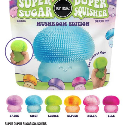 Super Duper Sugar Squisher Toy - Mushroom