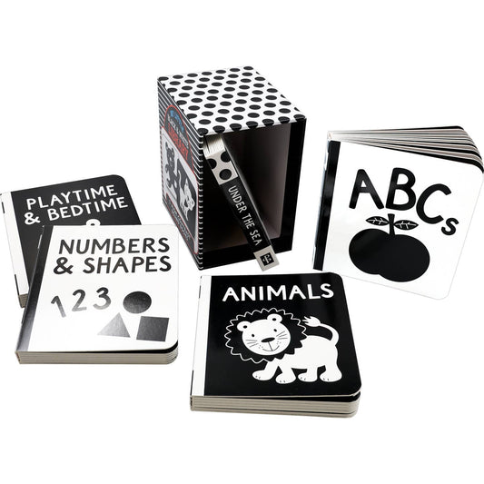 Black and White High Contrast Board Book Library