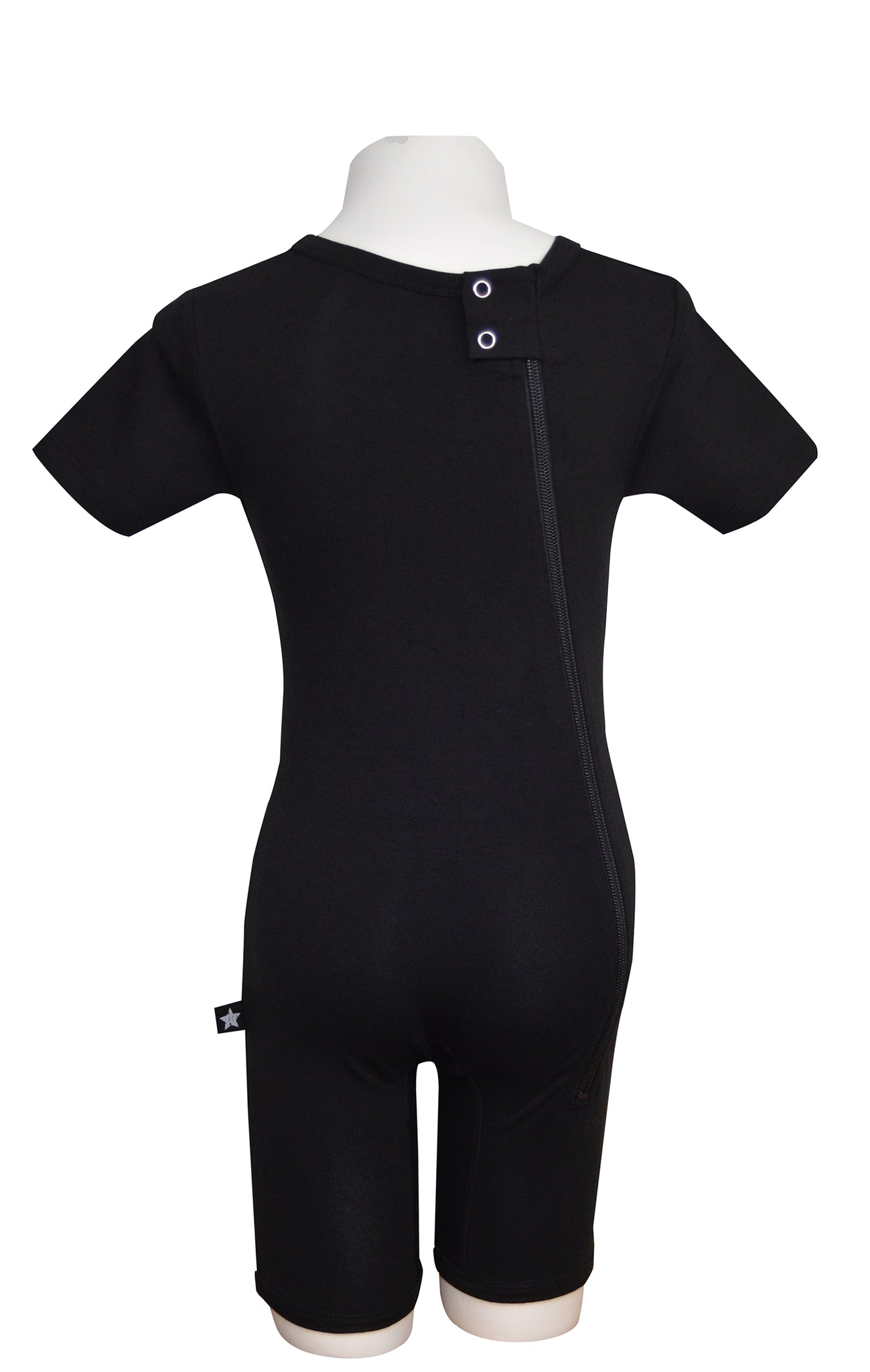 Child Unisex Tee-Shirt Zipper Back Onesie Bodyshorts