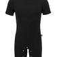 Adult Unisex Tee-Shirt Snap Onesie Bodyshorts