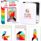 Sense and Grow: Magnetic Textured Tangram Puzzles