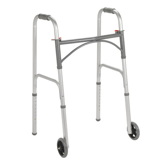 Junior Trigger Release Folding Walker with 5" Wheels - In-Store Only