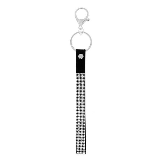 Rhinestone Wristlet Lanyard Strap Keychain