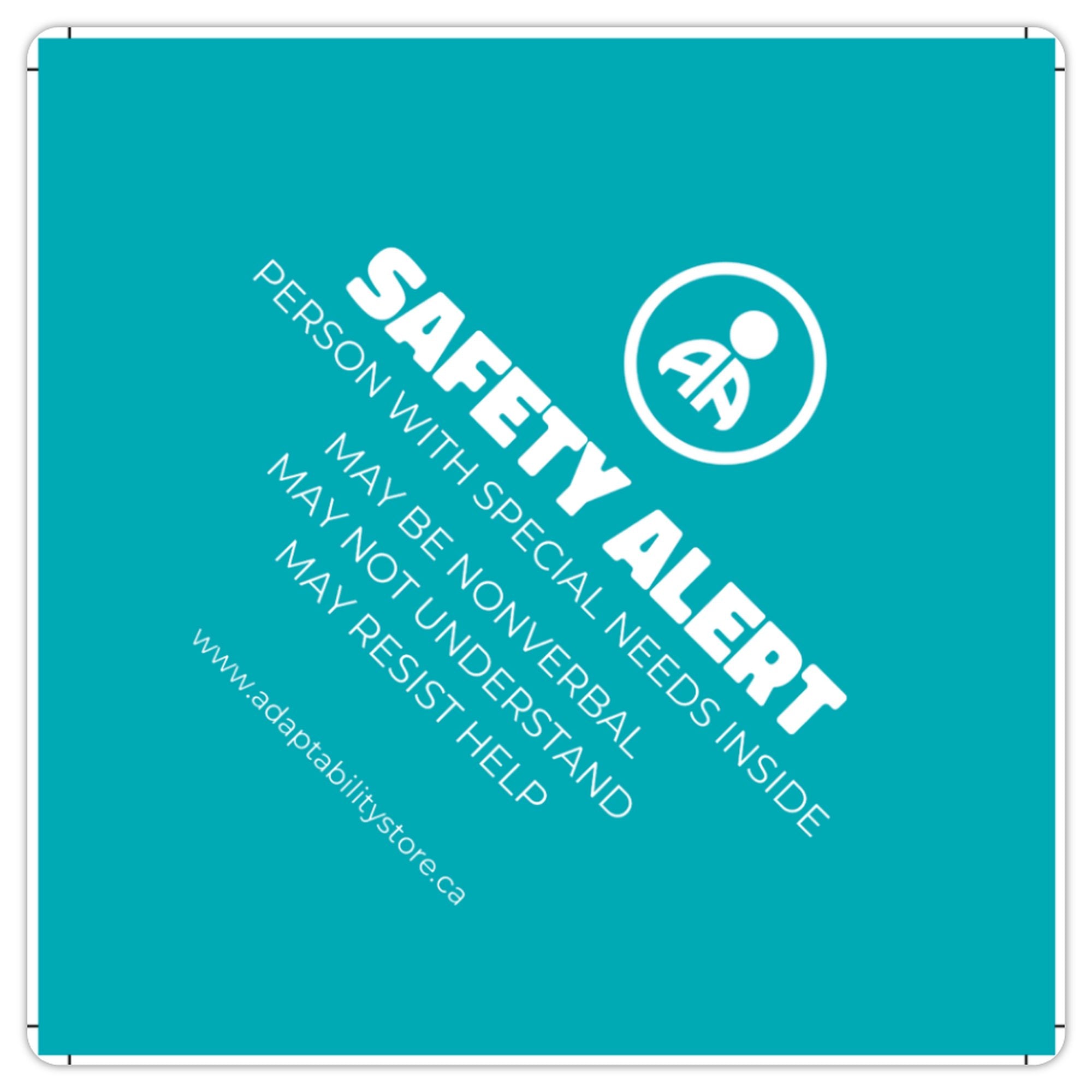 Safety Alert Window Sticker – AdaptAbility
