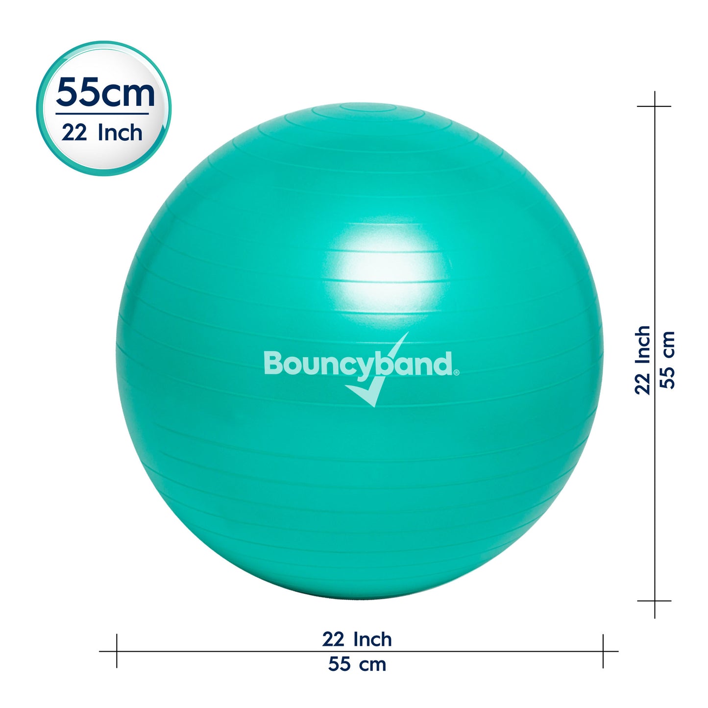 Balance Balls No-Roll Weighted - Mint 55 cm