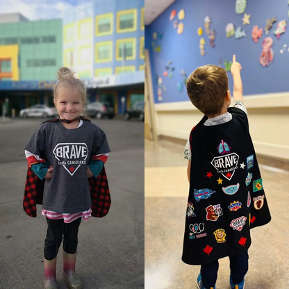 BRAVE Little CANADIANS Capes, Badges, and Hearts