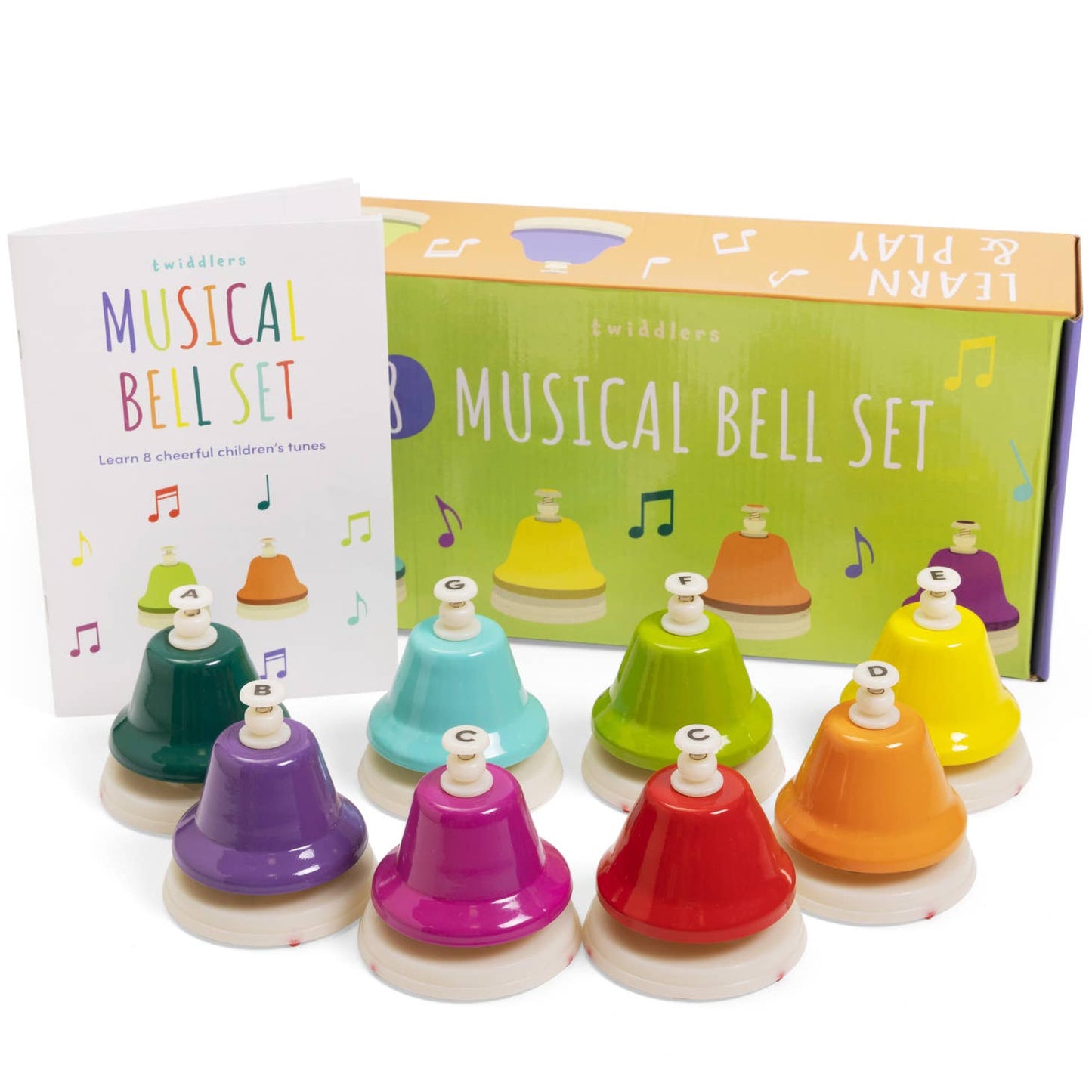 Rainbow ﻿Music Bells (Set of 8)